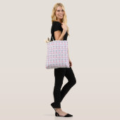 Gray and Pink Hearts Pattern Love Print Valentine Tasche (Am Model)