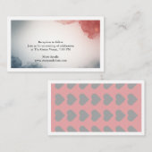 Gray and Rose Outer Space Enclosure Card Begleitkarte (Vorne/Hinten)