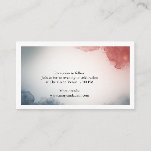 Gray and Rose Outer Space Enclosure Card Begleitkarte (Vorderseite)