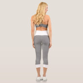Gray and white herringbone pattern leggings  (Rückseite)