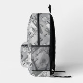 Gray Angled Cellos Bedruckter Rucksack (Rechts)