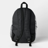 Gray Angled Cellos Bedruckter Rucksack (Rückseite)