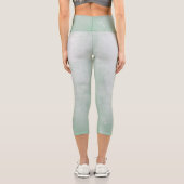 Gray Aqua geen rustikal Capri Leggings (Rückseite)