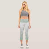 Gray Aqua geen rustikal Capri Leggings (Vorderseite)