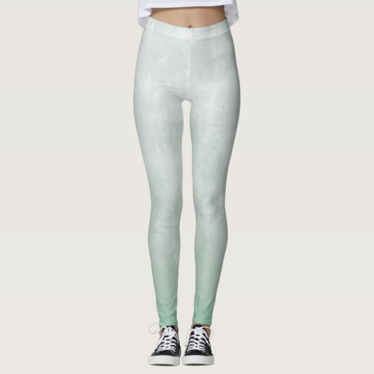 Gray Aqua geen White rustikal Leggings (Vorderseite)