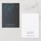 GRAY AQUAMARIN BLUE LOTUS EINFACHE OHRENANZEIGE VISITENKARTE (Vorne/Hinten)