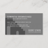 Gray Architect historische Gebäude renovieren Visitenkarte (Rückseite)