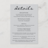 Gray Aspen Tree Wedding Begleitkarte (Vorderseite)