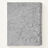 Gray Asphalt Grunge Masculine Notizblock (Rückseite)