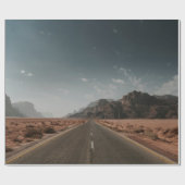 GRAY ASPHALT ROAD GESCHENKPAPIER (Flach)