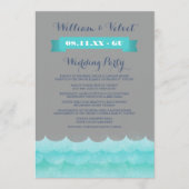Gray at Sea Nautical Weddings Programme (Vorderseite)