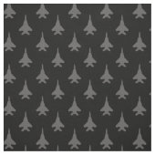Gray auf Black F-15E Fighter Jet Muster Stoff (Muster)