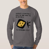 Gray 'Awestruck' Basic Long Sleeve Boomerangang T-Shirt (Vorderseite)