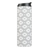 Gray Aztec Monogram Thermosbecher (Nach links gedreht)