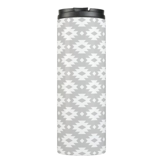Gray Aztec Monogram Thermosbecher (Rückseite)