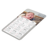 Gray Baby Foto 2018 Calendar Kühlschrank Magnet (Linke Seite)