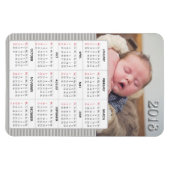 Gray Baby Foto 2018 Calendar Kühlschrank Magnet (Horizontal)
