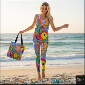 Gray Background Primary Color Abstract Shapes Tasche