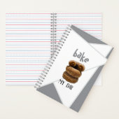 Gray Bake My Day Spiral Notebook Notizblock (Innen)