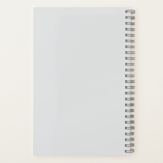 Gray Bake My Day Spiral Notebook Notizblock (Rückseite)