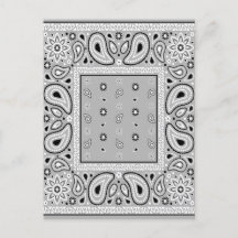 Gray Bandana Paisley Country Hip Hop Cowboy