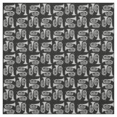 Gray Baritone Crosshatch Stoff (Muster)