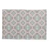 Gray Baroque Royal Damask Kissenbezug (Rückseite)