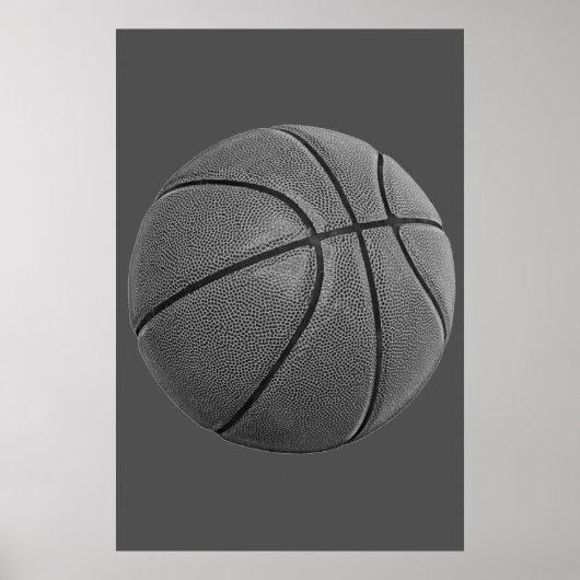 Gray Basketball Poster (Vorne)