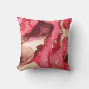 Gray Batik Illustration. Weiße Silky Textur. Rose Kissen