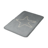Gray Beach Starfish Wasserbad Rug Bath Mat Badematte (Schrägansicht)