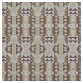 Gray Beige Khaki Taupe Brown Eclectic Art Stoff (Nahaufnahme)