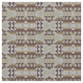 Gray Beige Khaki Taupe Brown Eclectic Art Stoff (Nahaufnahme)