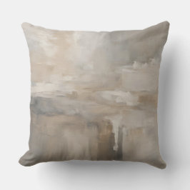 Gray Beige Taupe Neutral Abstrakt Kissen