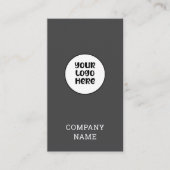 Gray Beruflich Simple Elegante Business Card Visitenkarte (Vorderseite)