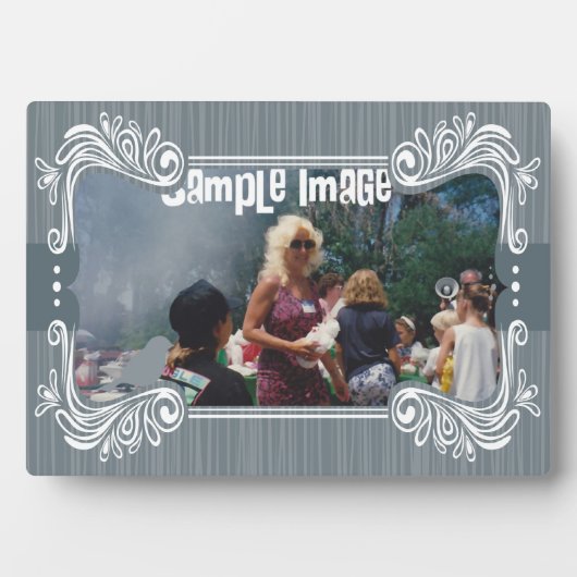 Gray Bird Art Plaque Fotoplatte (Vorderseite)