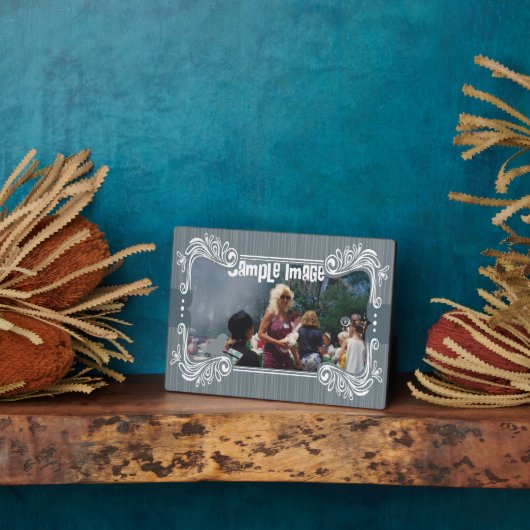 Gray Bird Art Plaque Fotoplatte (Seite)