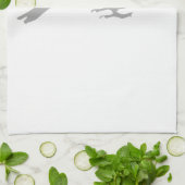 Gray Bird Kitchtuch Handtuch (Gefaltet)