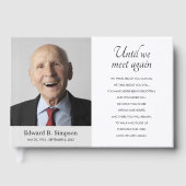 Gray bis wir wieder Memorial Foto treffen Gästebuch (Vorderseite)