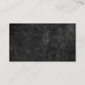 Gray Black Elegant Muster Klassisches Beruflich Visitenkarte (Rückseite)