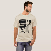 Gray Black Geometric MCM inspiriert Abstrakte Kuns T-Shirt (Vorne ganz)
