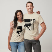 Gray Black Geometric MCM inspiriert Abstrakte Kuns T-Shirt (Unisex)