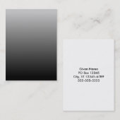 Gray Black Ombre Visitenkarte (Vorne/Hinten)
