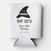 Gray black RIP 30's 40th birthday witch hat hallow Dosenkühler (Vorderseite)