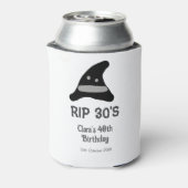 Gray black RIP 30's 40th birthday witch hat hallow Dosenkühler (Kanne Rückseite)