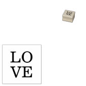 Gray Black Script Liebe Wedding Gummistempel (Stempel)