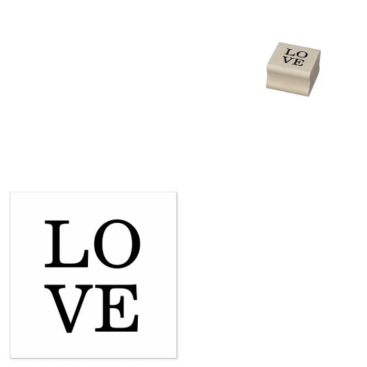 Gray Black Script Liebe Wedding Gummistempel (Stempel)
