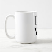 Gray Black Script Liebe Wedding Kaffeetasse (Links)
