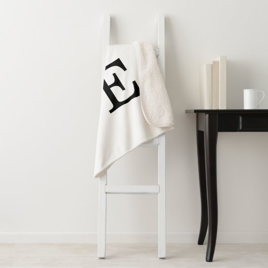 Gray Black Script Liebe Wedding Sherpadecke (Beispiel)