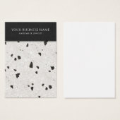 Gray Black Terrazzo Earring Display Cards (Vorne & Hinten)