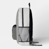Gray Black Tiger Graduation Backpack Bedruckter Rucksack (Rechts)